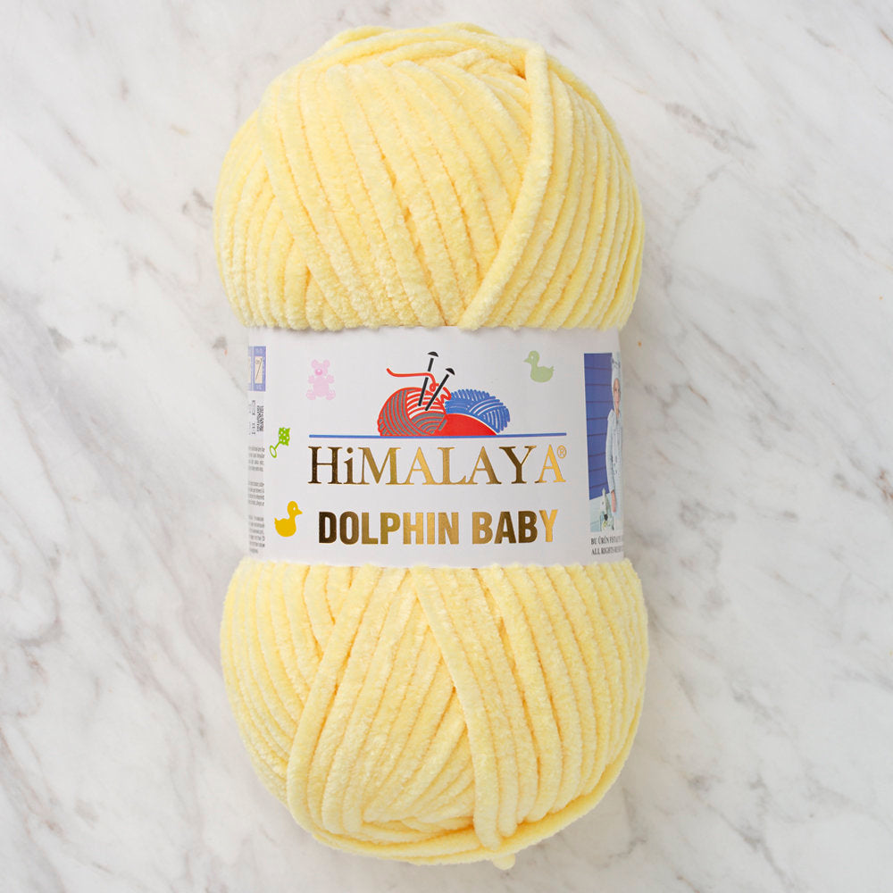Himalaya Dolphin Baby Sarı Kadife Bebek Yünü - 80302